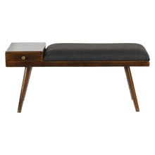 Kinsley Mango Wood Entryway Bench with Drawer